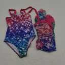 UNIFACO Girls One Piece Swimsuit with Cover Up Skirt 2 Piece Bathing Suit Swimwear Sets 9Y