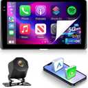 4+64G Android 15 Car Stereo for Toyota Sienna 2015 2016 2017 2018 with Wireless Carplay/Android Auto - 9 Inch HD Touchscreen Radio with EQ/5G WiFi/GPS/SWC/Mirror Link, AHD Rear View Camera