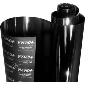 VViViD+ Ultra Gloss Premium Vinyl Car Wrap Film (1ft x 5ft, Gloss Piano Black)