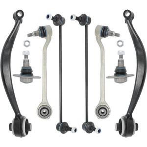 Front Suspension Control Arm Kit Compatible with BMW 2011-2017 X3,2015-2018 X4 F25 F26 Lower Control Arm Rearward & Forward, Ball Joints Front Sway Bar Links, Tie Rod End Assembly