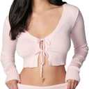 florence by mills Women's Barre Collection Foldover Sweater Short (XX-Small, Ballerina Pink)
