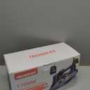 Steam Iron for Clothes with LCD Screen, 1700W Iron Non-Stick Ceramic Soleplate, Auto Shutoff, Self-Cleaning, Anti-Drip, Steam Burst, Spray Mist 10.14oz Water Tank Ironing Clothes for Home,Grey