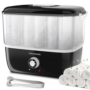EasyinBeauty Hot Towel Warmer for Facials, Holds 16 Small Towels, 5L Portable Towel Steamer with Quickly Heating in 1-5 Mins, Auto Off Timer Foldable Towel Warmers for Spa, Barber, Manicures, Massage