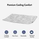 Spark Paws Cooling Mat for Dogs - Self Cooling Dog Mat & Pet Cooling Pad for Dogs - Non-Toxic, Non-Gel Washable Cooling Bed - Cloud Grey - Size M
