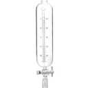 QWORK 500ml Pressure Equalizing Graduated Addition Funnel, Borosilicate Glass Additional Graduated Dropping Funnel, 24/40 Connection Accurate Add Liquid, Laboratory Glassware