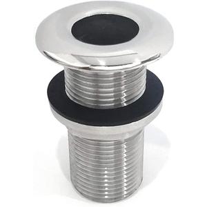 316 Stainless Steel Full Thread Thru Hull Fitting Hose Barb With Nut - Marine Hardware Accessories for Boat Drain Pipe, Yacht Bilge, Plumbing Fittings