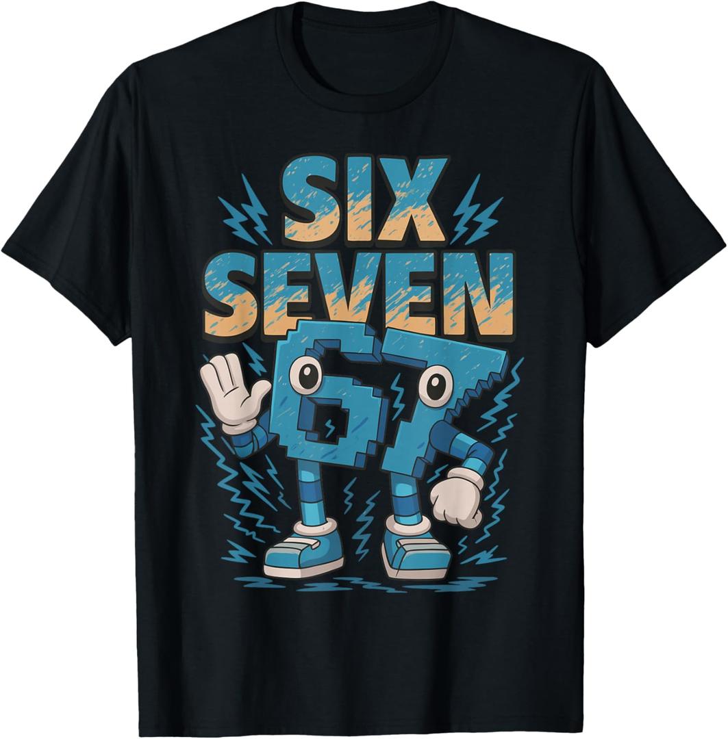 Kids Meme 67 Six Seven 6 7 Italian Brainrot T-Shirt