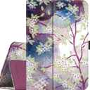 Famavala Folio Case Cover for All-New Fire 7 Tablet (12th Generation, 2022 Release) Not Fit for 7th/9th Genration (VineFlower)