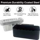 Set Includes Cup & 10 Liners, Oil Catch Accessories Grill, Compatible with 17, 22, 28, 30, 36 Inches Blackstone Griddle Grease Catcher Trap Cup Liners Replacement Parts Drip Tray Foil Pans