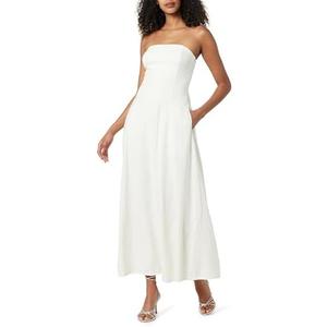 The Drop Womens Carlota Strapless Linen Maxi Dress L