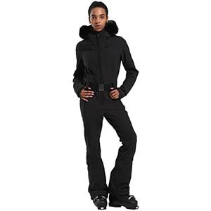 GSOU SNOW Womens Ski Suit One Piece Snowsuit Snowboard Slim Insulated Jumpsuit Jacket Waterproof Windproof for Outdoor Sports Size L