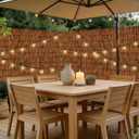 1 Pack Reed Fencing Rolls, Decorative Bamboo Fencing 4ft High Roll Reed Screen, Bamboo Reed for Balcony Patio Garden Backyard Outdoor（4FT×13FT）