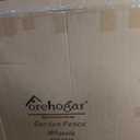 Metal Garden Fence 48 in x 25.3 ft, Tall Outdoor Dog Fence with Stakes