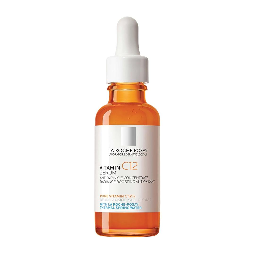 La RochePosay Pure 12% Vitamin C Oil Control Serum For Face With Hyaluronic Acid & Salicylic Acid, Hydrating Face Serum for Oily & Combination Skin, Boost Radiance & Reduce Wrinkles
