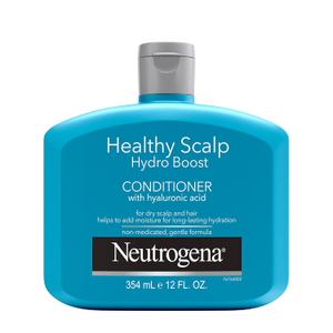 Neutrogena Moisturizing Healthy Scalp Hydro Boost Conditioner for Dry Hair and Scalp, with Hydrating Hyaluronic Acid, pH-Balanced, Paraben & Phthalate-Free, Color-Safe, 12 fl oz (12 Ounce (Pack of 1))