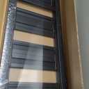 WOA WOA 4 Step Ladder, Ladders for Home, Anti-Slip Aluminum Pedals, Step Stool Foldable, Lightweight to Move, Ease of Storage, Reach 9ft for Closet Kitchen Library, Hold 300lbs - Black