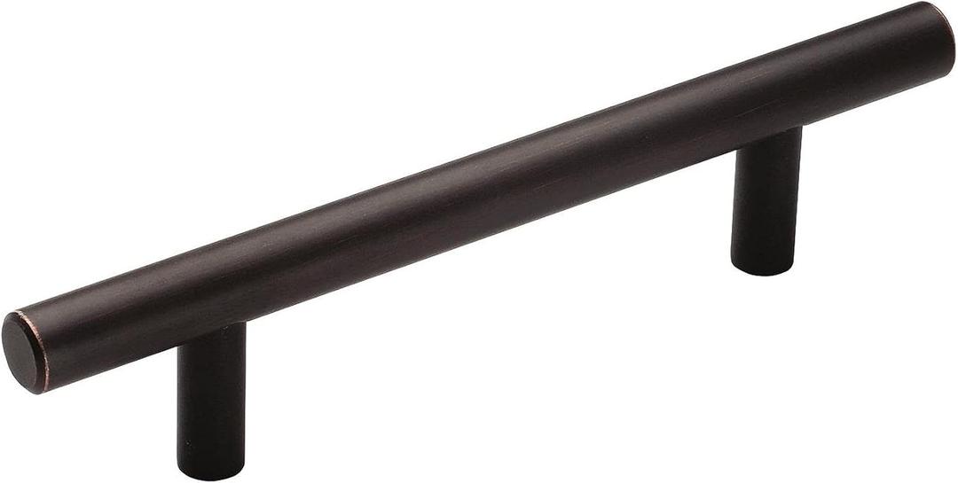 Amerock | Cabinet Pull | Oil Rubbed Bronze | 3-3/4 inch (96 mm) Center to Center | Bar Pulls | 10 Pack | Drawer Pull | Drawer Handle | Cabinet Hardware