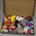 Blueweenly 12 Set Valentine's Day Classroom Gifts for Kids, Valentine Mini Stuffed Animals Plush Toy with Heart Cards and Bags for Students Exchange Gift Valentine Party Favors Goodie Bag Stuffers