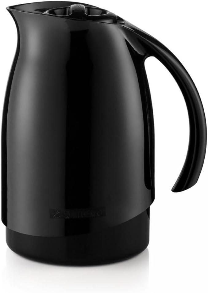 Thermal Coffee Carafe 20 Oz Double Walled Insulated Pitcher, Hot Water, Coffee, Tea Thermos Carafe For Hot Liquids Drinks - Keep Water Hot/Cold 6+ Hours (Black)