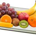 Uxcell Plastic Serving Tray with Golden Handle, 12 x 8.6 Modern Rectangular Decorative Tray Acrylic Reusable Tea Platter for Countertop Bathroom Kitchen Home Restaurant, Clear Green