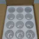 Clear Glass Taper Candle Holders Set of 12, Small Tapered Candlestick Holders in Bulk, Modern Short Candle Sticks for Dining Table Centerpiece Wedding Christmas Party & Holiday Decorations