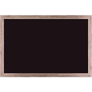U Brands Magnetic Chalkboard, 24" x 36", Rustic Wood Frame, Premium Matte Surface