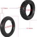 80/65-6 Scooter Tire Inner Tube,SOGIME 10 Inch Electric Scooter Tire Off-Road 10X3.0 E-Scooter Tube with Angled Valve Stem,2 Packs
