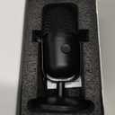 Gaming Microphone with Noise Cancellation & Mute Button, USB Condenser Mic for Streaming/Recording, UltraCompact Design, Compatible with PC/Mac/PS4/PS5, Podcast/YouTube/Twitch/Discord (Black)