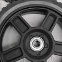 CheeMuii 7 Inch Lawn Mower Wheels 2 Pack 7" Push Mower Wheels with Bolts Gaskets and Lock Nuts Kit Fit for Most Standard push Lawn Mowers/Generator/Garden Tiller/Handtruck