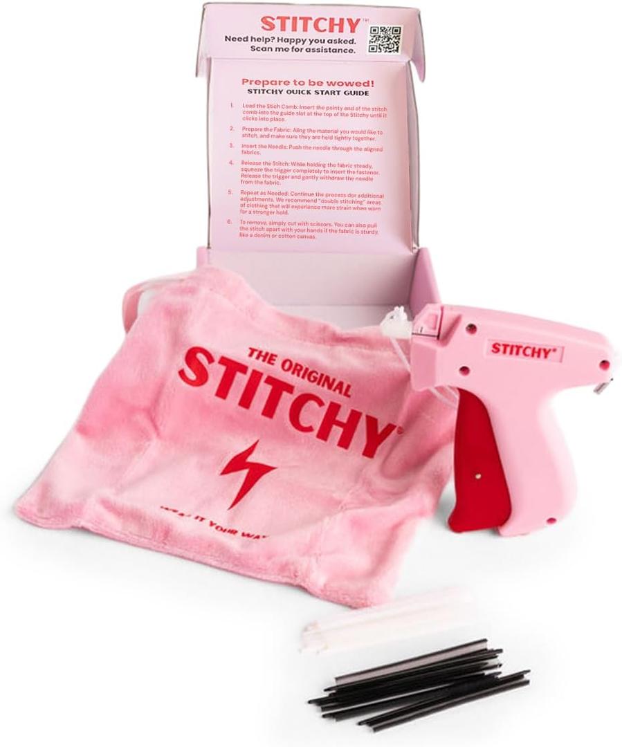 Stitchy No-Sew Hemming Tool- Easy, Portable, Professional-Grade Tagging  for Quick, Temporary Hems on Pants, Skirts, Dresses, and Sleeves