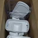 Cereal Dispenser Countertop, Kitchen Organization Cereal Containers Storage, 3.2L Candy Dispenser Plastic Cereal Dispenser for Pantry, Snack Containers Can Hold Granola, Dry Food, Grain, Black, 2Pc