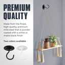 Monarch Abode Ceiling Hooks for Hanging Plants  Heavy Duty Ceiling Hooks for Hanging Lights, 2.7 Inch Metal White Wall Plant Hanger for Indoor Outdoor, Swag Hook, Wall Mount Plant Hook, 4 Pack