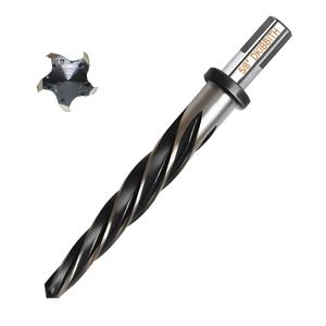 5/8 Bridge Construction Reamer Drill Bit, M2 HSS Taper Chucking Reamer for Steel Alloy Metal Wood Plastic, 1/2" Non-Slip Shank, 5-Spiral Flutes Car Reamer, to Align or Enlarge Holes, 16mm
