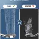Filtered Shower Head with Handheld, BOWGER 6 Modes High Pressure Shower Heads with Power Wash Mode and Hard Water Filter, Detachable Hand Held Showerhead Set with Extra Long Hose, Chrome