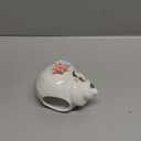 Starryfill Aquarium Decorations White Ceramic Conch Thematic Ornament with Three Holes for Betta Fish Passing or Hiding Safely,Betta Fish Tank for Small and Medium Fish