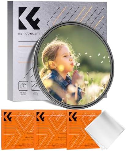 K&F Concept 55mm Black Diffusion Mist 1/8 & Variable ND2-32 in-1 Filter Cinematic Effect Neutral Density Filter for Camera Lens with 18 Multi-Layer Coatings (K- Series)