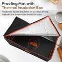 Sourdough Bread Proofing Mat with Thermal Insulation Box, Bread Proofing Box Used to Provide Sufficient Temperature for Bread Proofing, Sourdough Warming, Sourdough Heating, Dough Riser, Bread Rising