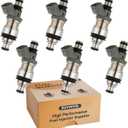 23250-62030 OE 3.0L & 3.4L Fuel Injectors,Compatible with/Toyota 3.0 Camry 1992-1993,Compatible with/Toyota 3.4 Tacoma T100 4Runner 1995-1998,|2 Holes| |Set of 6|