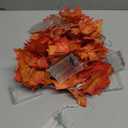 YEGUO 6 PCS Thanksgiving Decorations for Home, Fall Lights Battery Operated, Total 60ft 120 LED Lighted Fall Garland Maple Leaves for Halloween Holiday Autumn Harvest Fall Thanksgiving Decor (Orange)