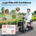 Large Lightweight Foldable Mobility Scooter with 20 Miles Range