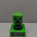 Paladone Minecraft Creeper Icon Alarm Clock - Creeper Glow Mode - Battery Powered - Kids Alarm Clock for Boys