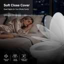Hibbent Elongated Toilet Seat with Cover Quiet Close