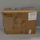 Folding Walkers for Seniors with 2 Skis and 5" Wheels, Front Wheel Walker, Aluminum Lightweight Walkers, Supports up to 350 lbs, Height Adjustable Standard Walker for Elderly and Disabled