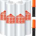 JARLINK Stretch Film, 15 Inch x 1000 Feet Shrink Wrap for Pallet Wrap, Industrial Strength Stretch Wrap with Handles, Moving Wrapping Plastic Roll, 60 Gauge, 4 Pack