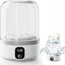 Underwear Washing Machine, Upgrade 1.5L Mini Portable Washing Machine Rechargeable Underwear Washer Deep Cleans Small Clothes for Apartment, Dorm, RV, Travel & Hotel Use (White)