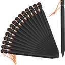 Grassman 16 Pack Tent Stakes, 7075 Aluminium Tent pegs, Heavy Duty Lightweight Ground Pegs, Durable and Safe Metal Camping Spikes, Black