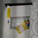 LED Note Board with Colors, Rechargeable 17-Inch Doodle Glow 9-Mode Light Up Desk Sign Letter Message Memo Drawing Dry Erase Board for Classroom/Home Decor/Office/Gifts, 5 Markers (White+clear)