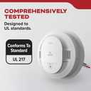 Kidde Smoke Detector, Hardwired with 10-Year Battery Backup, Interconnectable, LED Status Lights, 85 dB Alarm, 5-inches, 20SA10, 3 Pack