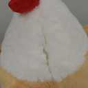 Chicken Stuffed Animal Chicken Plush Doll Toy 8 inch for Girls Christmas (Chicken) (Yellow White)