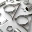 2 Pcs Wall Support Bracket (8" Inner Ring) for Wood Stove Pipe 6" Double-Wall Chimney Pipe Stainless Steel Wall Bracket Chimney Holder Fireplace